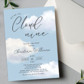 ☁️✨ On Cloud 9 Baby shower Invitation ✨☁️ Kaart