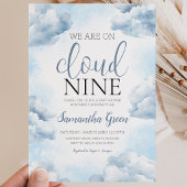 On Cloud 9 Baby Shower Kaart