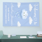 On Cloud Nine Baby shower Wandbanner/Welkomstbord Spandoek (Beurs)