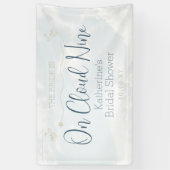 On Cloud Nine Moderne Mooie Elegante Bruidsmeisjes Spandoek (Verticaal)