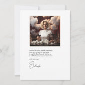 On Cloud Wijn Bruidsmeisjesfeest Bedankkaart (Achterkant)