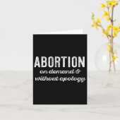 On Demand Without Apology Feminist Roe Scotus Meme Kaart (Gele Bloem)