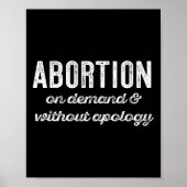 On Demand Without Apology Feminist Roe Scotus Meme Poster (Voorkant)