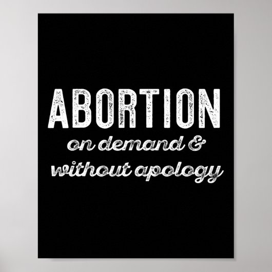 On Demand Without Apology Feminist Roe Scotus Meme Poster (Voorkant)