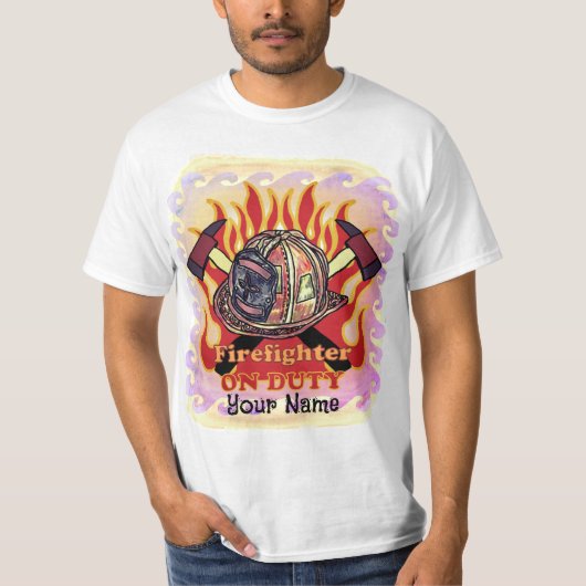 On Duty Brandweerman T-shirt (Voorkant)