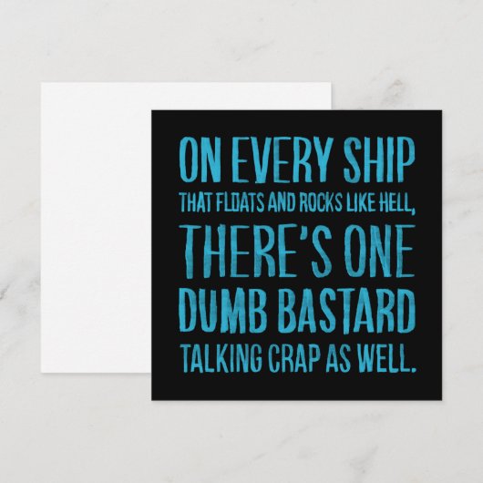 On Every Ship (Voorkant / Achterkant)