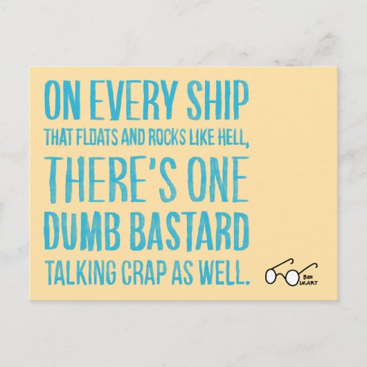 On Every Ship Feestdagenkaart (Voorkant)