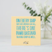 On Every Ship Feestdagenkaart (Staand voorkant)