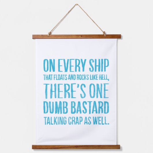 On Every Ship Hangend Wandkleed (Voorkant)