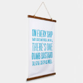 On Every Ship Hangend Wandkleed (Gebogen)