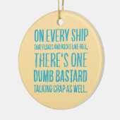 On Every Ship Keramisch Ornament (Links)