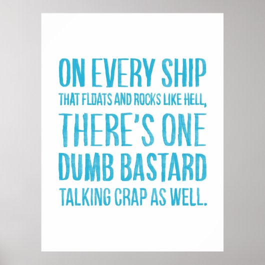 On Every Ship Poster (Voorkant)