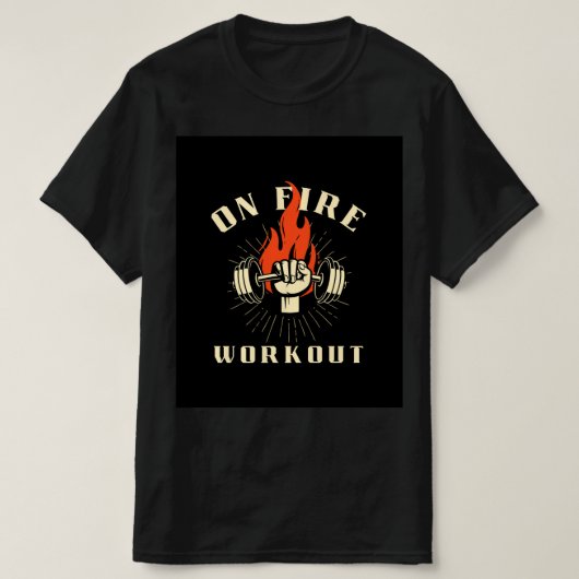 On Fire Workout T-shirt (Design voorkant)