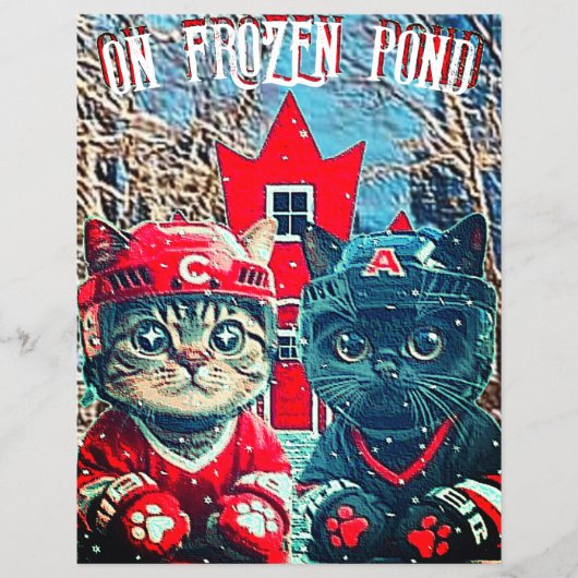 on frozen pond flyer front (Voorkant)