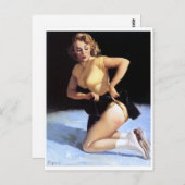 On Ice Pin Up Briefkaart (Voorkant / Achterkant)