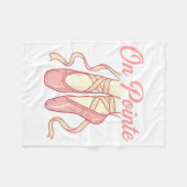 On Inte Ballet Funny Ballerina Pun Dance  Fleece Deken (Voorkant (Horizontaal))