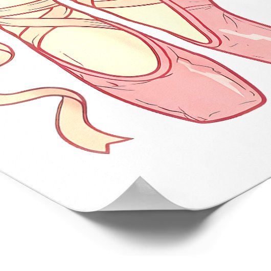 On Inte Ballet Funny Ballerina Pun Dance  Poster (Hoek)