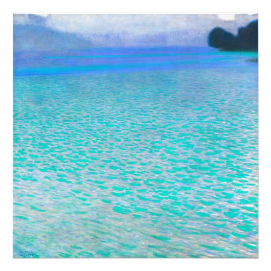 On Lake Attersee by Gustav Klimt Foto Afdruk (Voorkant)