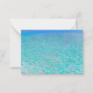 On Lake Attersee by Gustav Klimt Notitiekaartje