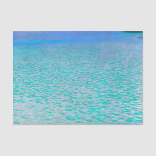 On Lake Attersee by Gustav Klimt Tissuepapier (Voorkant)