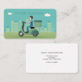 On line Shopping Freight Delivery Driver Service Visitekaartje (Voorkant / Achterkant)