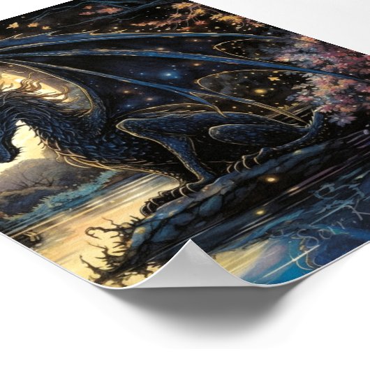 On Moonlit Ledge Print & Downloadbaar (Hoek)