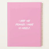 'On My Debt Free Journey' Pink Focused Organized Planner (Achterkant)