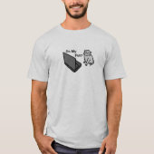 On My Puter Funny Computer Gray Cat Meme T-shirt (Voorkant)