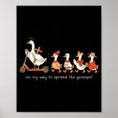 On My Way To Spread The Goosepel Funny Christian F Poster (Voorkant)
