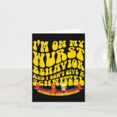 On My Wurst Behavior And I Dont Give A Schnitzel Kaart (Voorkant)