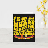 On My Wurst Behavior And I Dont Give A Schnitzel  Kaart (Gele Bloem)