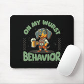 On My Wurst Behavior Dachshund German Beer Prost Muismat (Met muis)