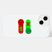 On Off Mood Emoji Hoesje (Achterkant (horizontaal))