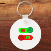 On Off Mood Emoji Sleutelhanger (Achterkant)