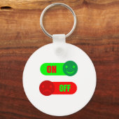 On Off Mood Emoji Sleutelhanger (Voorkant)