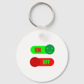 On Off Mood Emoji Sleutelhanger (Achterkant)