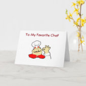 ON OOONIVERSARY TO MY FAVOIRE CHEF KAART (Gele Bloem)