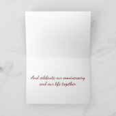 ON **OUR ANNIVERSARY** *POP THE CORK* CARD KAART (Binnen)