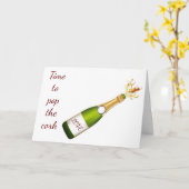 ON **OUR ANNIVERSARY** *POP THE CORK* CARD KAART (Gele Bloem)
