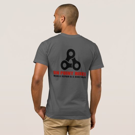 On point T-shirt op maat (Achterkant volledig)