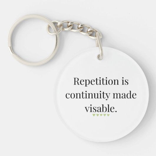 On Ritual and the Shape of Memory Sleutelhanger (Voorkant)