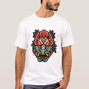 On-roos tattoo ontwerp T-shirt