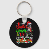 On Santas Naughty List Xmas Boxer  Sleutelhanger (Voorkant)