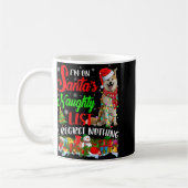 On Santas Naughty List Xmas Shiba Inu  Koffiemok (Links)