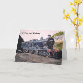 'On Shed' Caledonian Railway's Steam Engine Kaart (Gele Bloem)