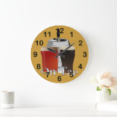 On Tap - Beer / Keg Round Wall Clock Grote Klok (Huis)