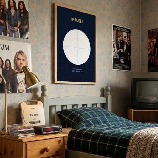 On Target — 90s Maximalist Poster | Retro Bedroom 