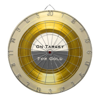 On Target for Gold - A Corporate Record Dartboard Dartbord