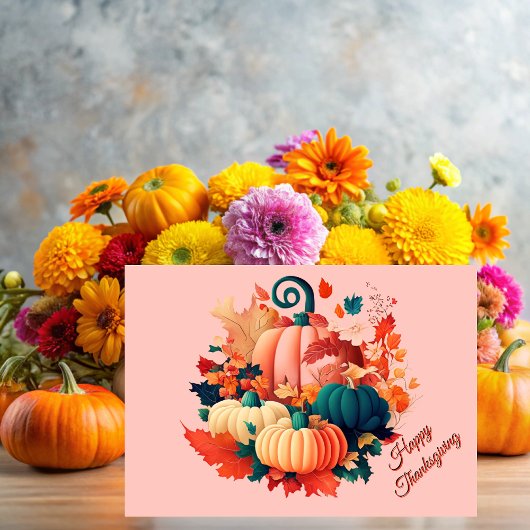 On Thanksgiving we give thanks Kaart