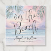 On The Beach Wedding Bedankjes Labels (Voorkant)